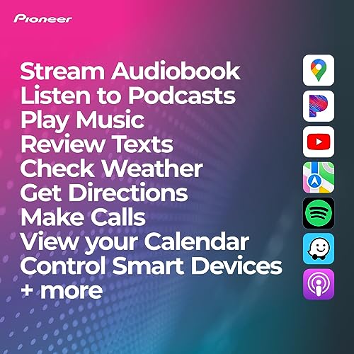Pioneer DMH-2660NEX Digital Multimedia Receiver, with Apple CarPlay, Android Auto , Amazon Alexa via the Pioneer Vozsis App, Bluetooth and Backup Camera Compatibility, 6.8” Capacitive Touchscreen Pioneer DMH-2660NEX Digital Multimedia Receiver, with Apple CarPlay, Android Auto , Amazon Alexa via the Pioneer Vozsis App, Bluetooth and Backup Camera Compatibility, 6.8” Capacitive Touchscreen